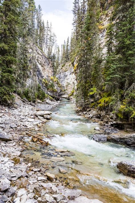 Johnston Creek Banff National Park Alberta Canada Stock Image