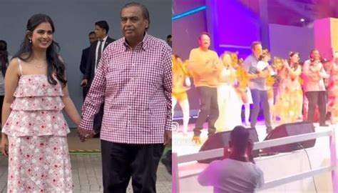 Isha Ambani Cutely Dances With Husband In Laws And Parents At Twins