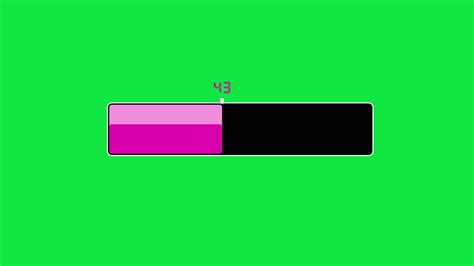 Loading Bar Animation Isolated On A Green Background 11511111 Stock
