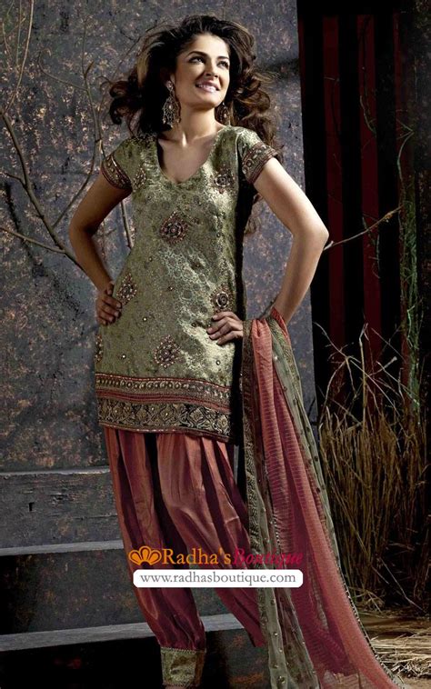 Brocade And Silk Salwar Kameez Indian Designer Party Salwar Kameez