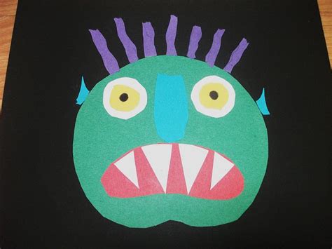 Big Green Monster Paper Craft Preschool Crafts For Kids