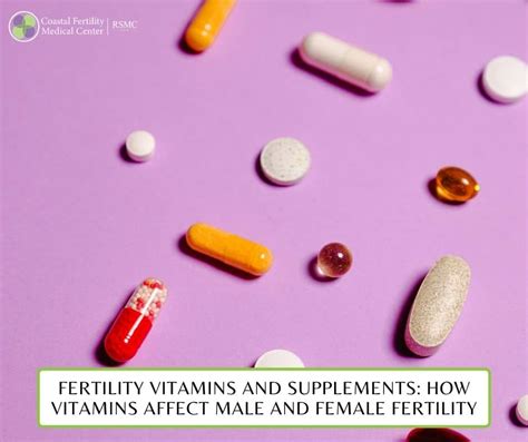 15 vitamins and supplements to improve your fertility health