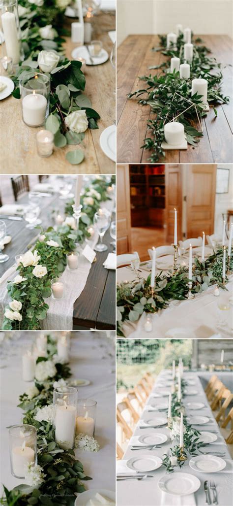 12 Simple White And Green Wedding Centerpieces On A Budget