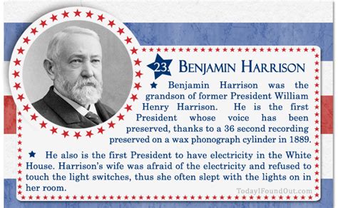 100 Facts About Us Presidents 23 Benjamin Harrison
