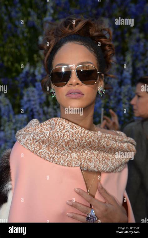 Rihanna Attends The Christian Dior Show Part Of The Paris Fashion Week
