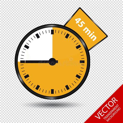 Timer 10 Minutes Vector Illustration Isolated On Transparent