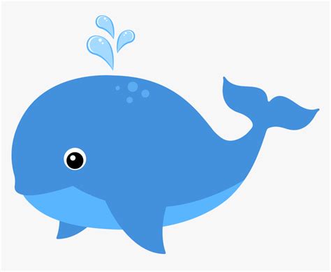 Sea Creatures Png Cute Blue Whale Clipart Transparent Png Kindpng
