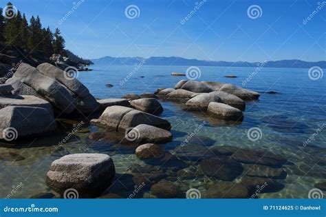 Lake Tahoe On Clear Day Stock Image Image Of Relaxation 71124625