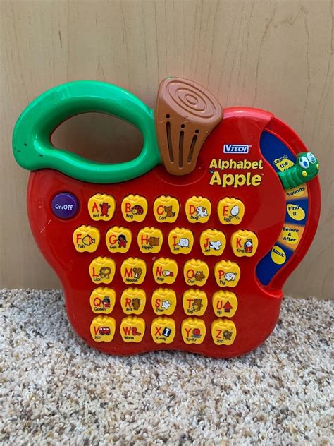Vtech Alphabet Apple Interactive Learning Toy Music Letters Sounds Ebay