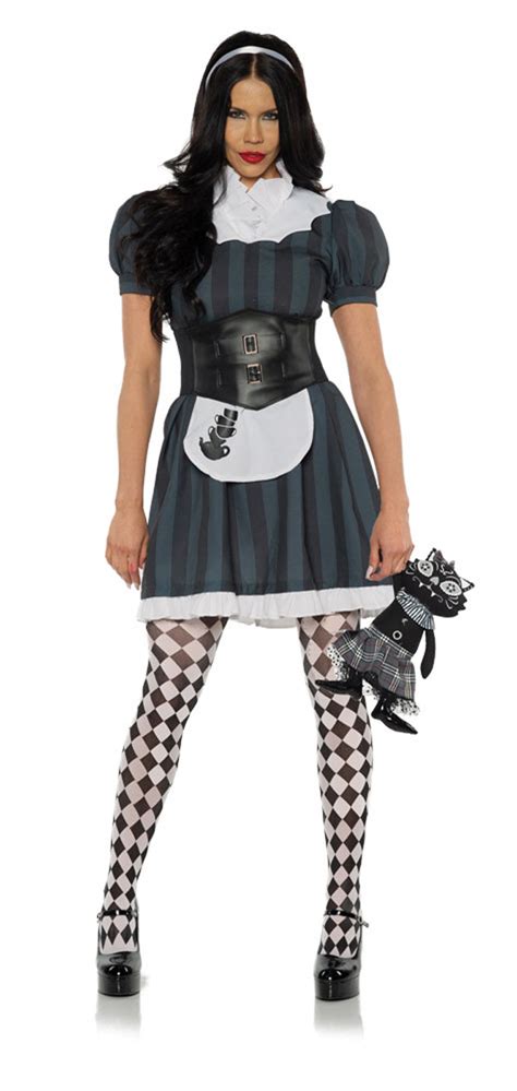 Dark Wonder Womens Adult Evil Alice In Wonderland Halloween Costume Ebay