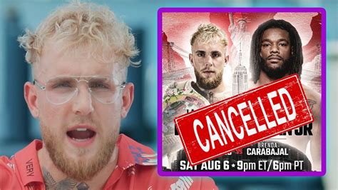 The Truth About Jake Pauls Fight Cancellation Youtube