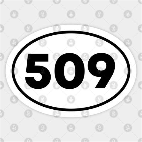 509 Area Code Spokane Washington Sticker Teepublic