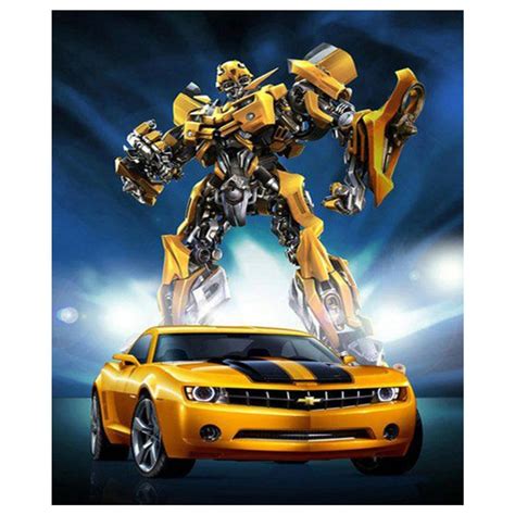 Transformers And Car 5d Diy Diamond Painting Kit Full Drill Etsy In