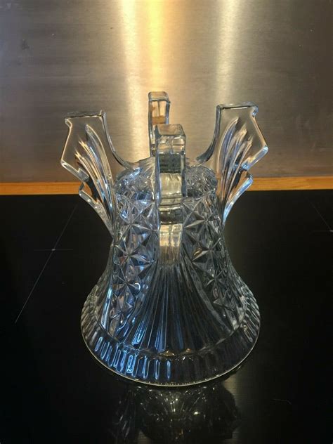 lovely 1930 s czech art deco rocket vase cut glass ebay