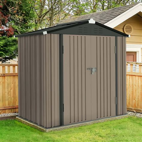 Buy Udpatio Outdoor Storage Shed 4x6 Ft Metal Outside Sheds And Outdoor