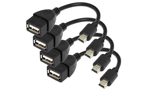 Saitech It 4 Pack Mini Usb Otg Cable For Digital Cameras
