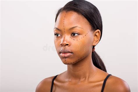 African Woman Plastic Surgery Stock Image Image Of Background Female 50958383