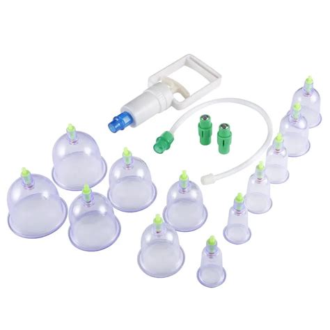 12 Cupping Therapy Cups Effective Healthy Chinese Medical Vacuum Cupping Suction Therapy Device