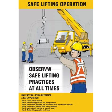 Crane Lifting Safety Posters