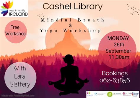 Mindful Breath And Yoga Workshop In Cashel Library Tipperary Library