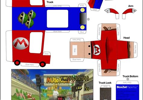 Paper Craft New 565 Papercraft Templates Mario