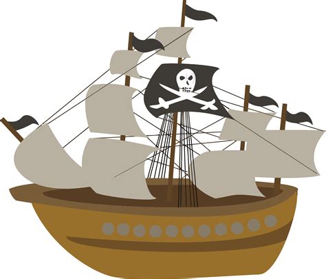 Pirate clipart pirate ship, Pirate pirate ship Transparent FREE for ...