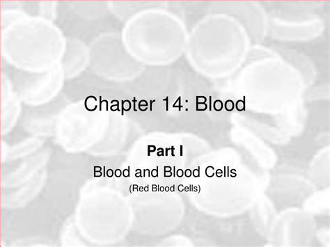 Ppt Chapter 14 Blood Powerpoint Presentation Free Download Id4763581