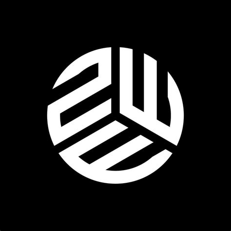 Zwe Letter Logo Design On Black Background Zwe Creative Initials