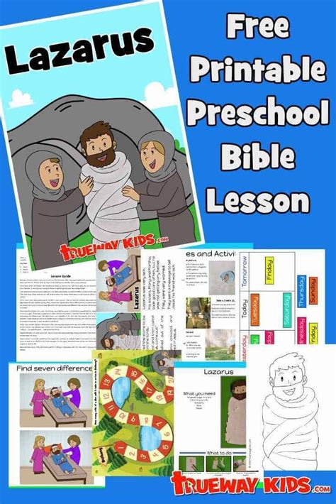 Pin On Lazarus Kids Bible Lesson