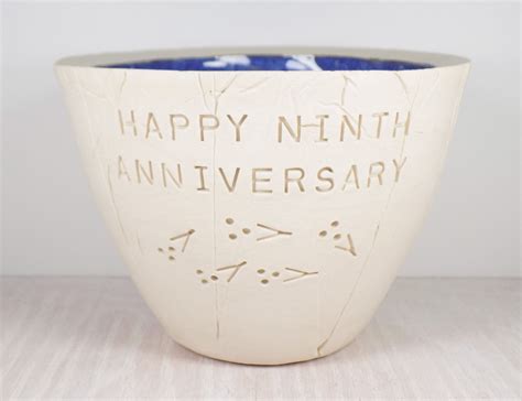 Check spelling or type a new query. Ninth Wedding Anniversary Pottery Bowl 9th Anniversary ...