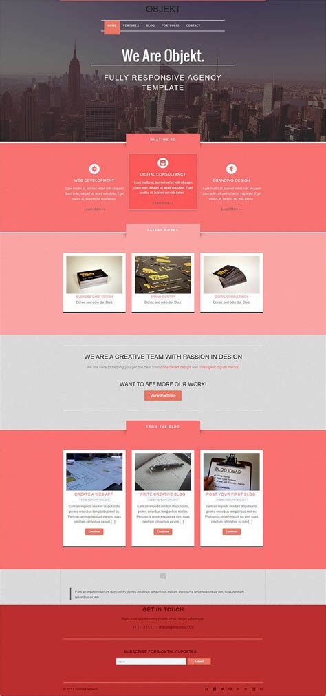 17 Best Flat Design Website Templates