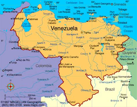 Venezuela Map Regions Geography Facts And Figures Infoplease