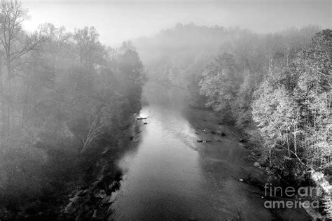 Foggy Chattahoochee River Georgia Photograph By Charlene Cox Fine Art