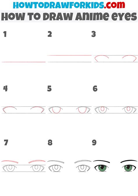 How To Draw Anime Eyes Step By Step For Beginners