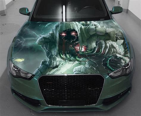 Evil Creature Car Hood Wrap Vinyl Decal Full Color Graphics Etsy