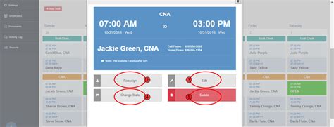 Easyshifts Online Help Edit A Shift