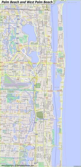Palm Beach Map Florida Us Discover Palm Beach With Detailed Maps