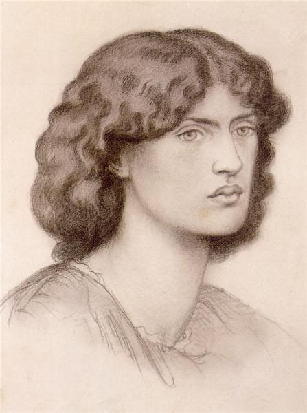 An Old Drawing Of A Woman With Curly Hair And Eyeshade Looking To The Side
