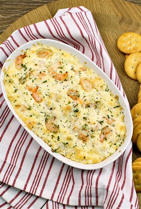 Shrimp dip, like spinach & artichoke dip and hot crab dip, are staples at almost every new orleans get together. Baked Shrimp Dip - New South Charm