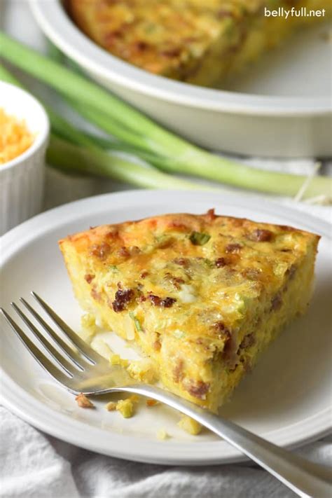 Hash Brown Crusted Quiche Recipe Belly Full 2024