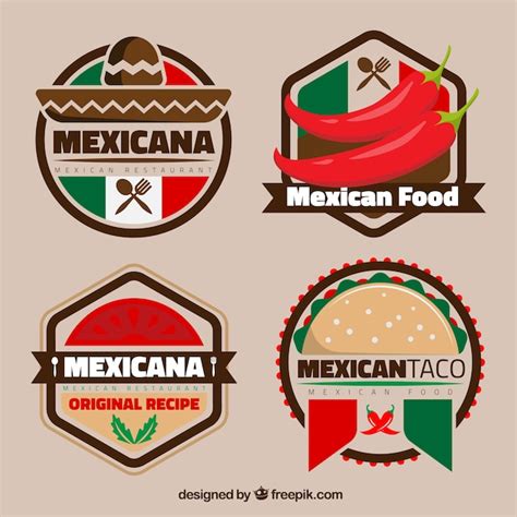 Colorful Mexican Logos For Restaurants Vector Free Download