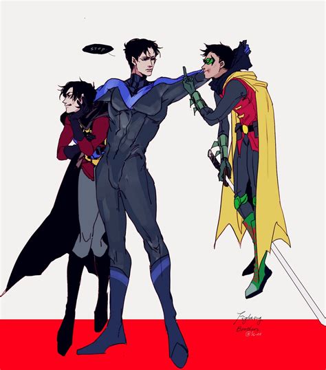 Nightwing Being The Peacemaker Nightwing Red Robin And Robin Robin