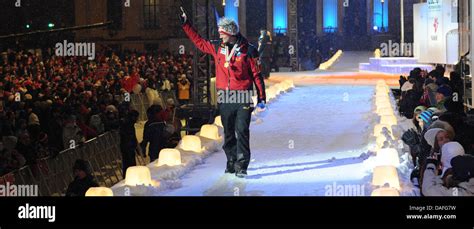 Gold Medalist Thomas Morgenstern Of Austria Celebrates After The Medal Ceremony Of The Men S