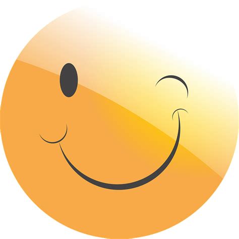 Free Vector Graphic Emoticon Smiley Face Wink Free Image On