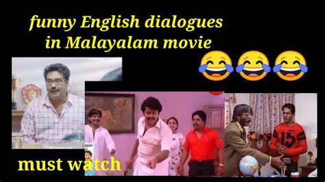 Comedy English Dialogues In Malayalam Movies Youtube