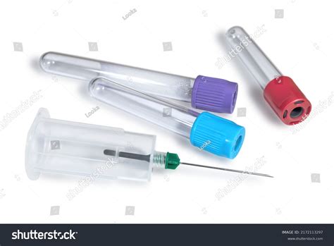 Vacutainer Blood Collection System Vacuum Tubes Stock Photo
