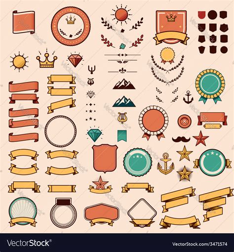 Set Of The Design Elements Royalty Free Vector Image