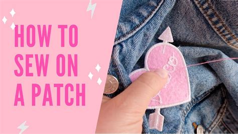 How To Sew A Patch On Your Denim Jacket Youtube