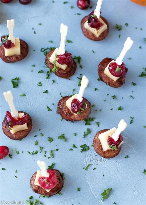Andouille Sausage Appetizer Bites With Cranberry Cheddar Cooking Lsl