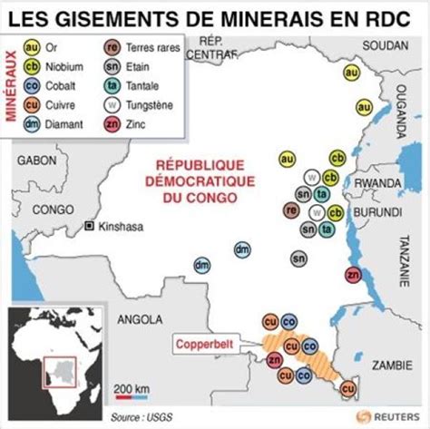 Gisements De Minerais Rdc Villes Et Communes